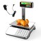 Digital 88lb Price Computing Food Scale with Pole and Dual LCD Display